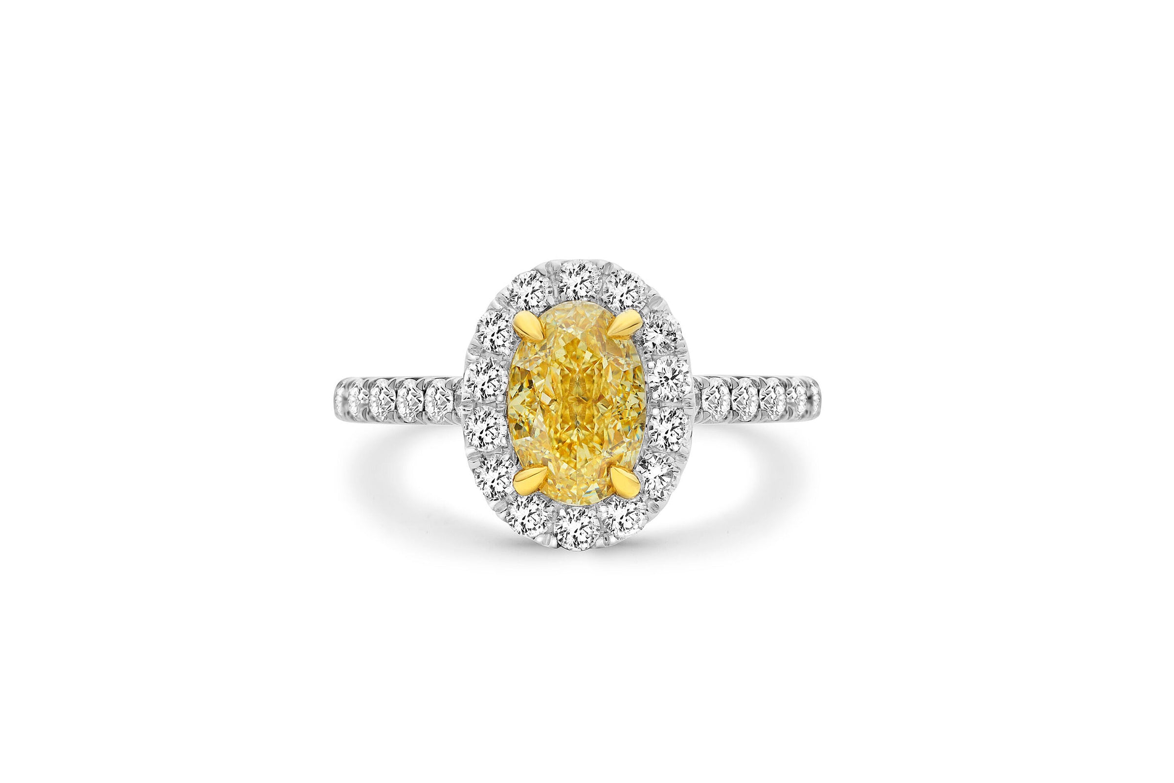 Fancy Yellow diamond engagement rings in Perth