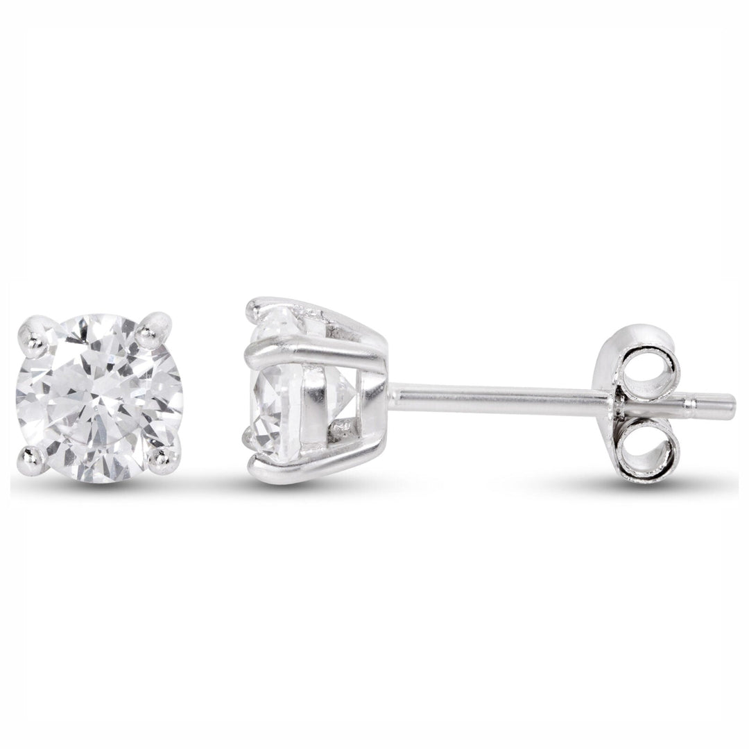 Round Brilliant Cut 4 Claw Diamond Studs