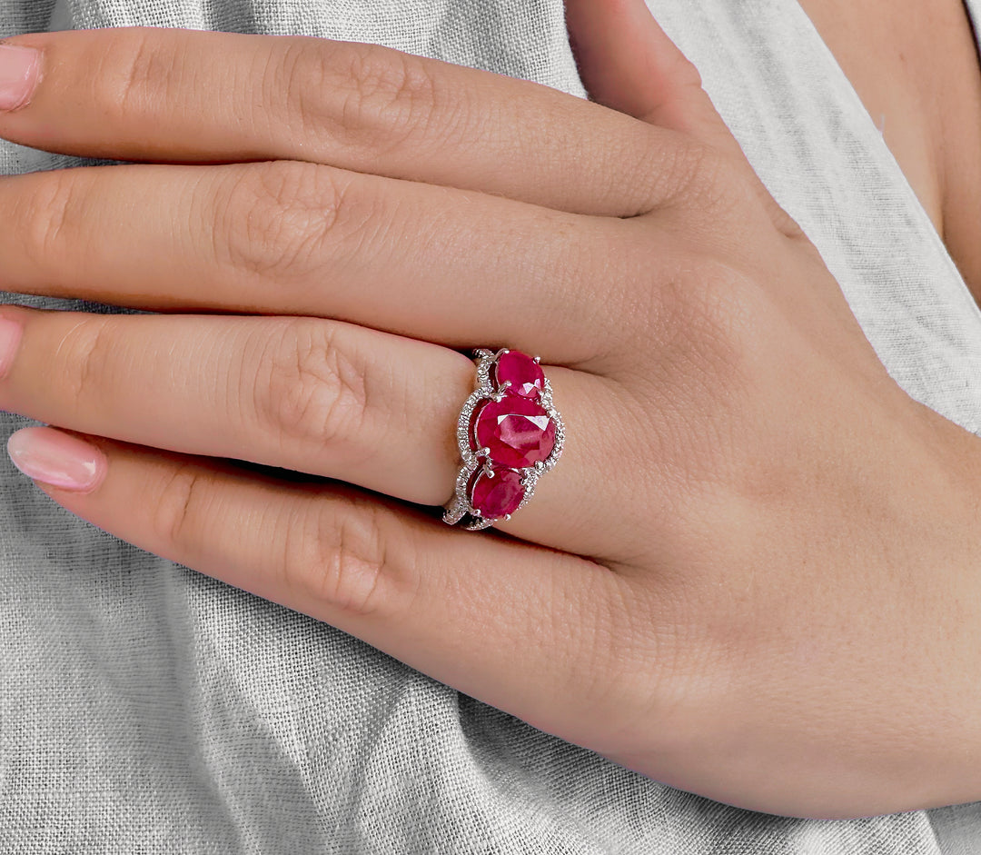 Ruby Trilogy Ring