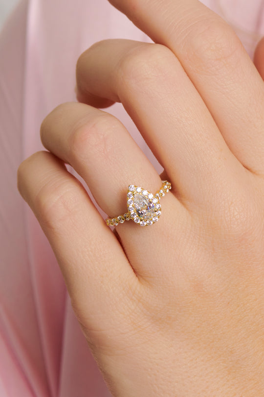 Jasmine Pear-Shape Engagement Ring