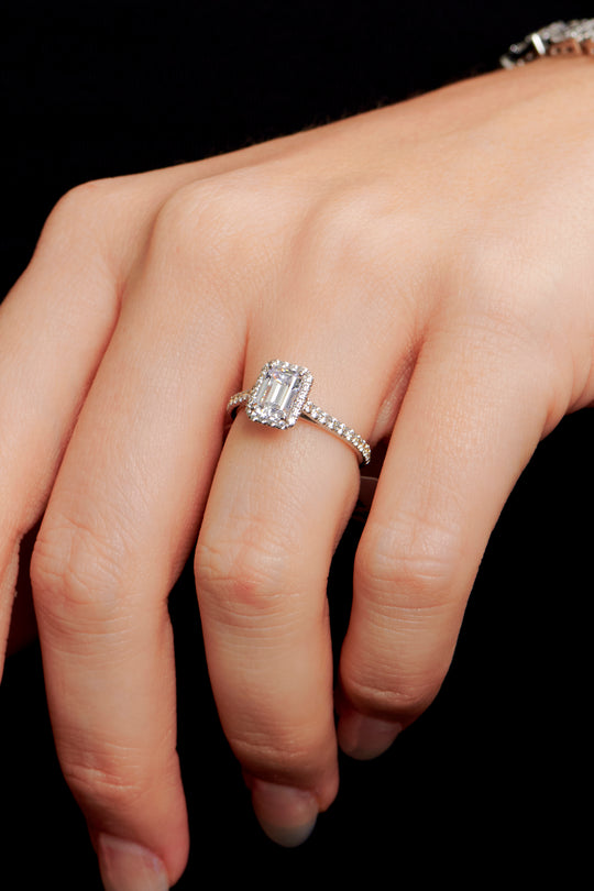 Ophelia Emerald Cut Engagement Ring