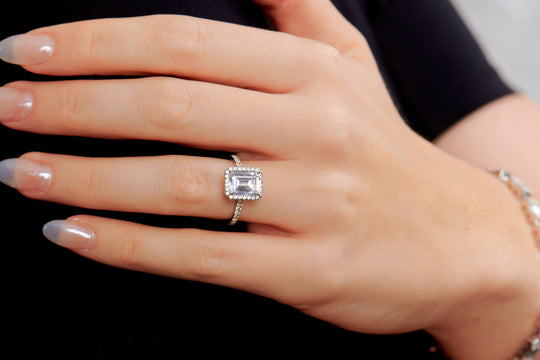 Ophelia Emerald Cut Engagement Ring