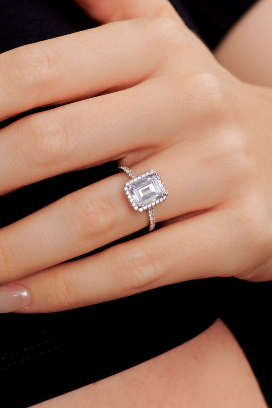 Ophelia Emerald Cut Engagement Ring