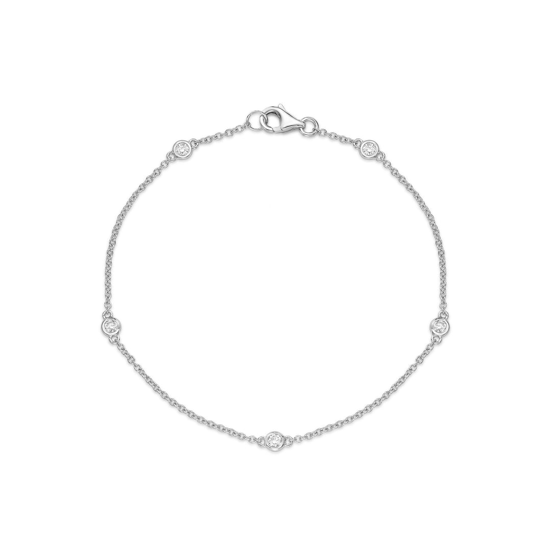 Bezel Set Diamond Bracelet