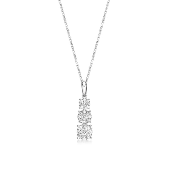 Cluster Circle Drop Pendant