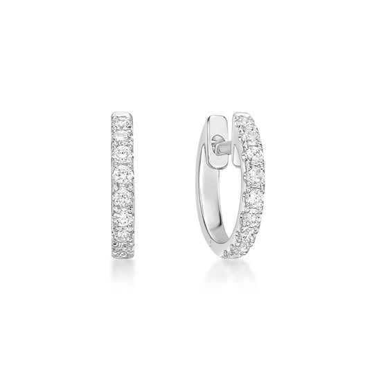 Diamond Hoop Earrings