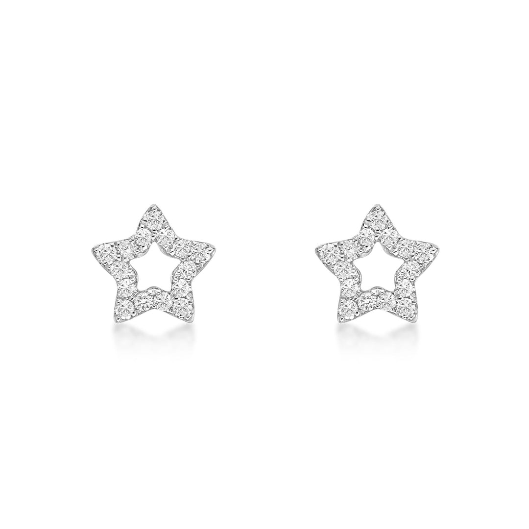 Star Shaped Diamond Studs