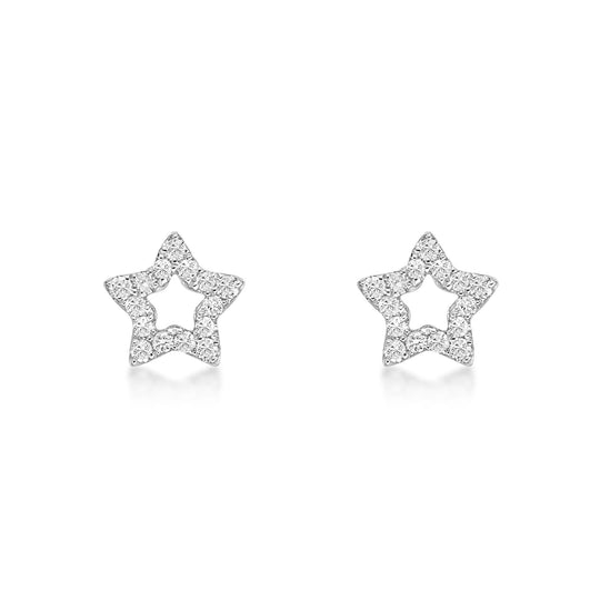 Star Shaped Diamond Studs
