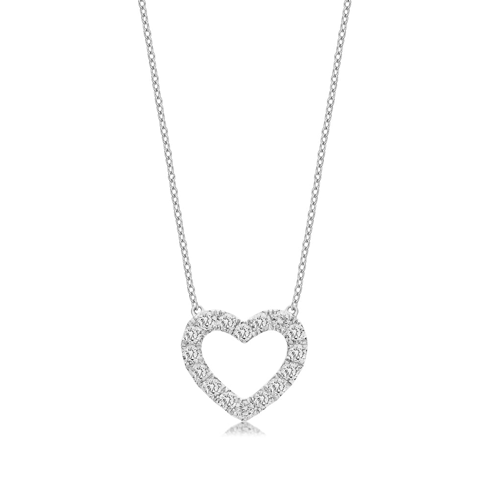 Heart Shape Diamond Pendant