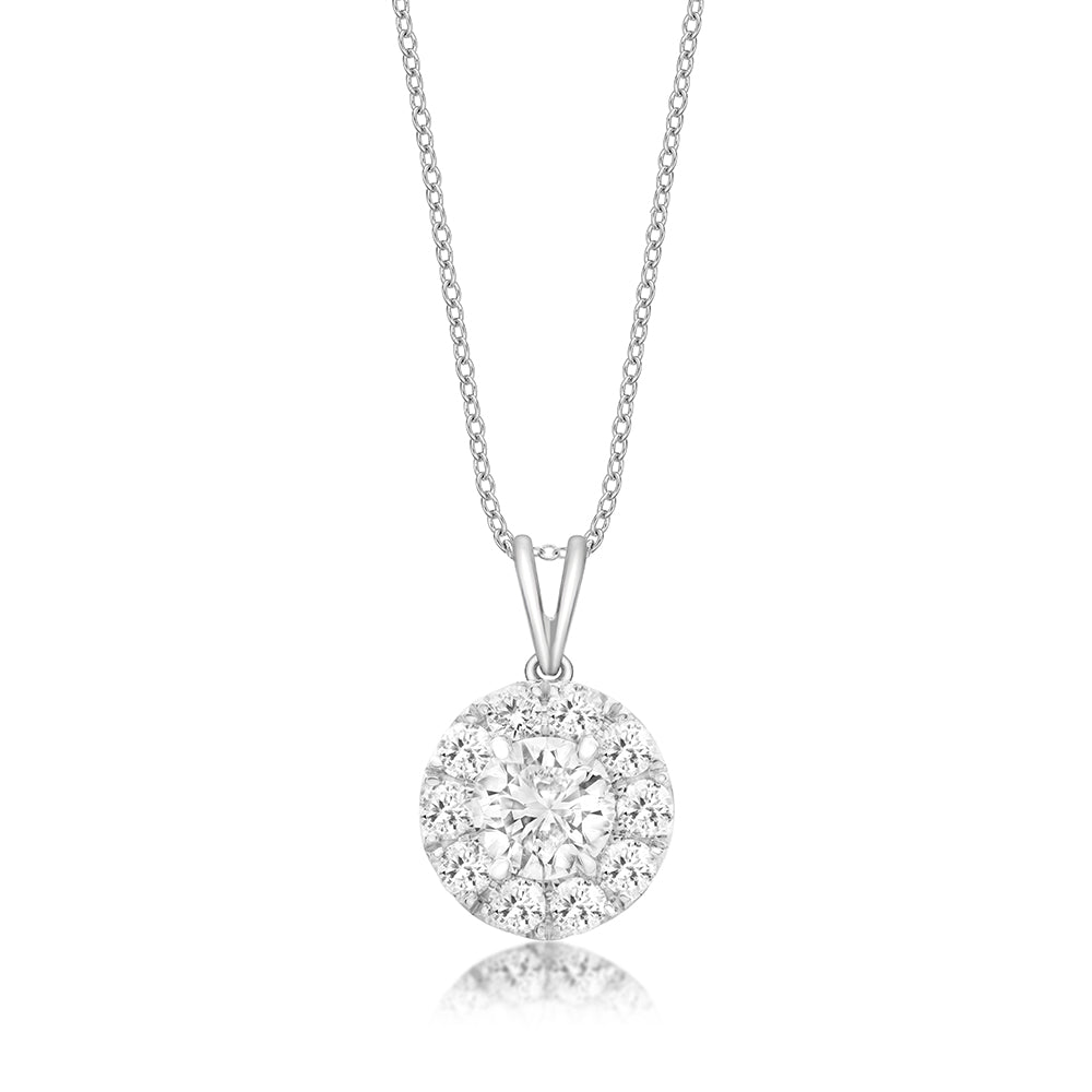Diamond Halo Pendant