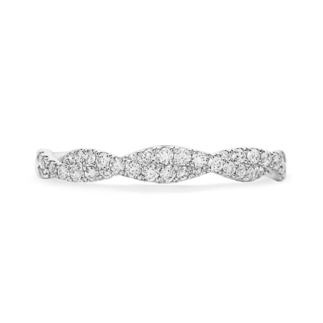 18ct Womens Diamond Wedding Band