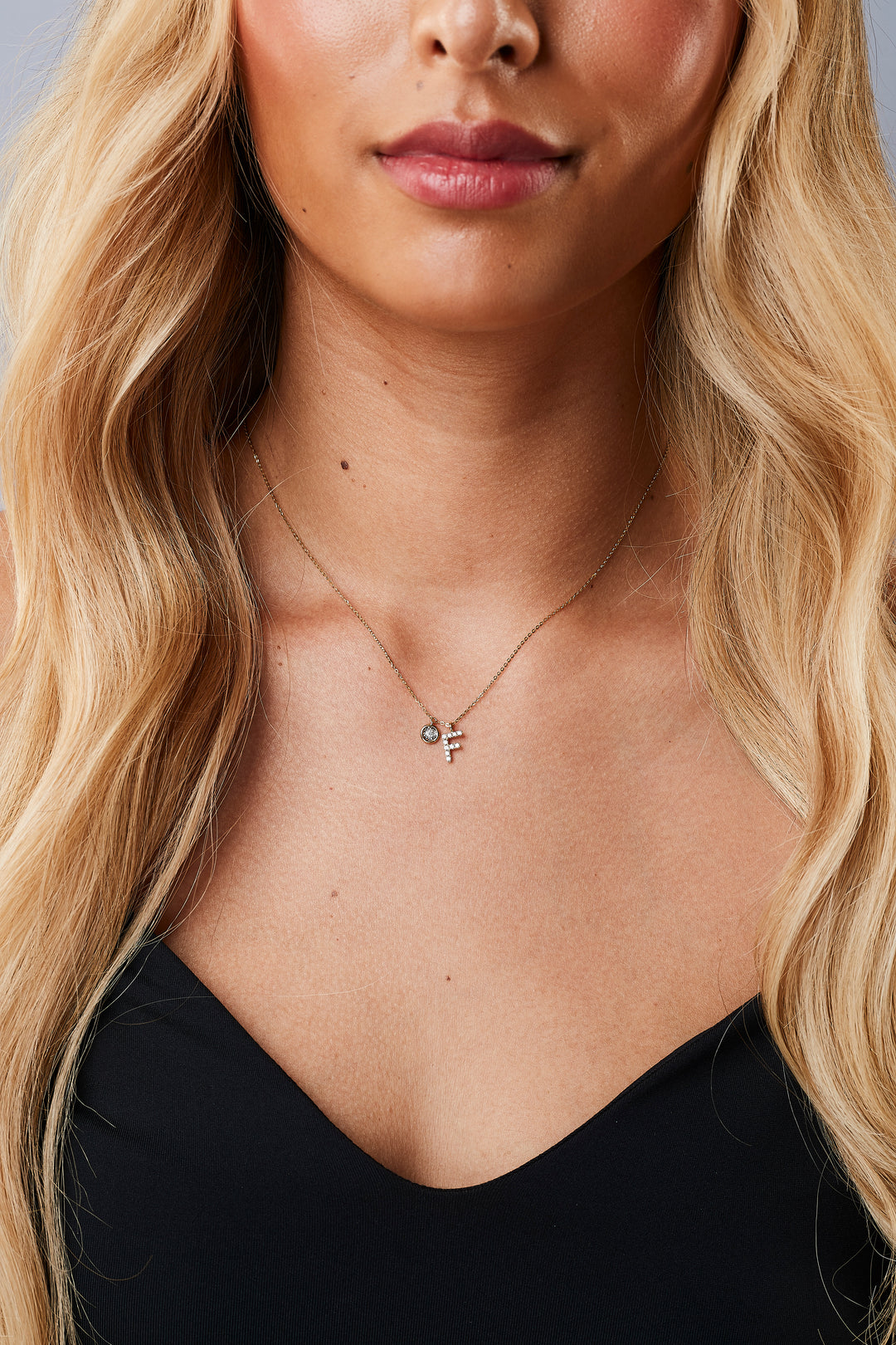 Diamond Initial Necklace