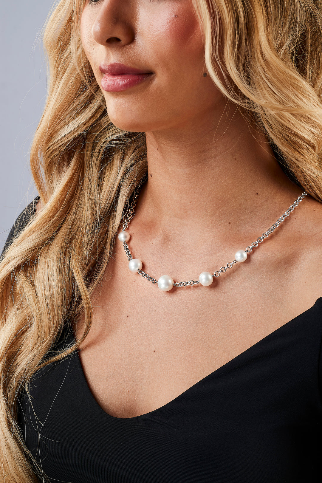 Pearl & Chain Necklace