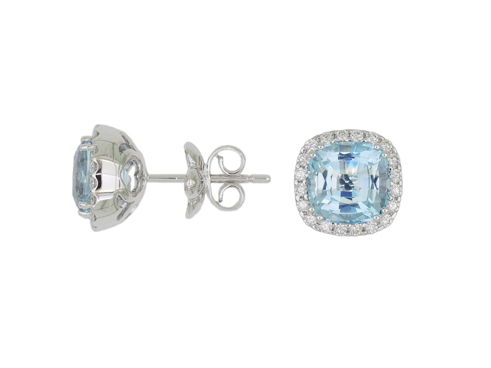 Blue Topaz Studs