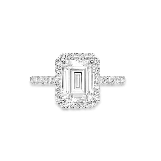 Ophelia Emerald Cut Engagement Ring