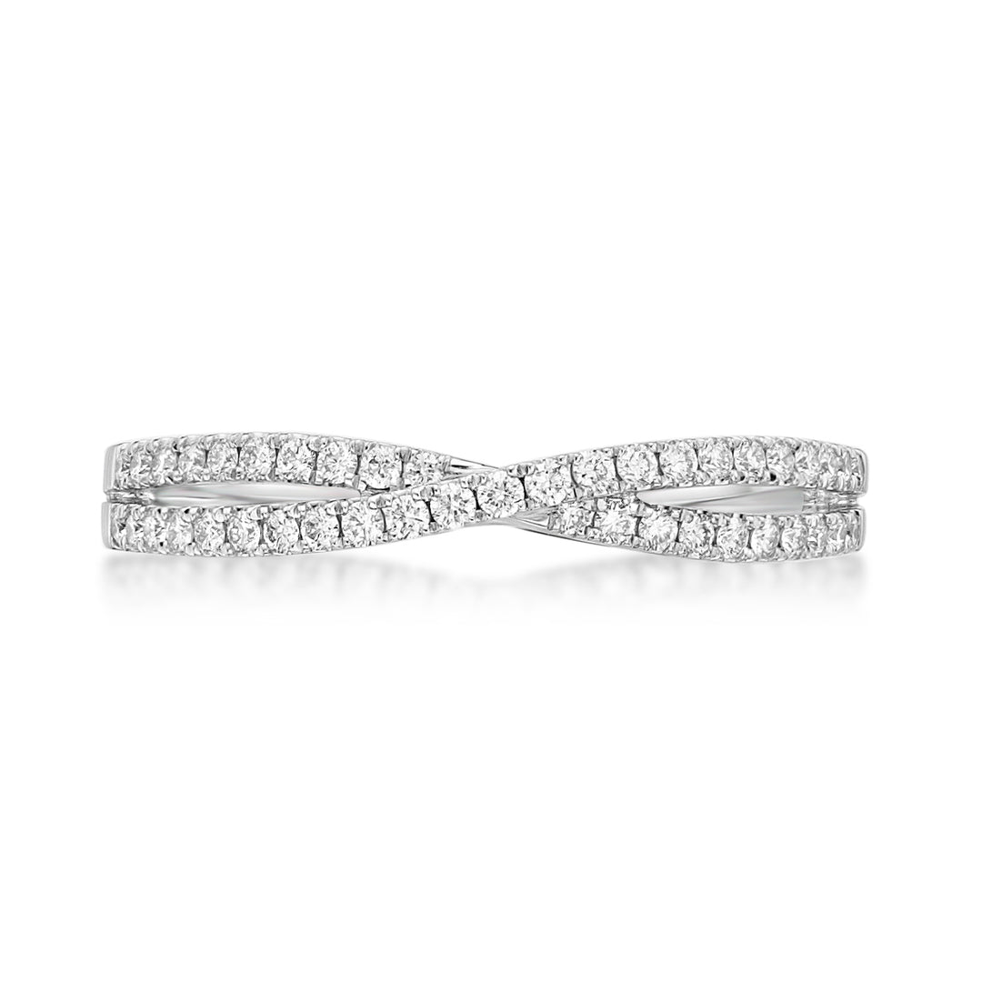 Gold Diamond Wedding Ring - Brilliant Cut Diamonds