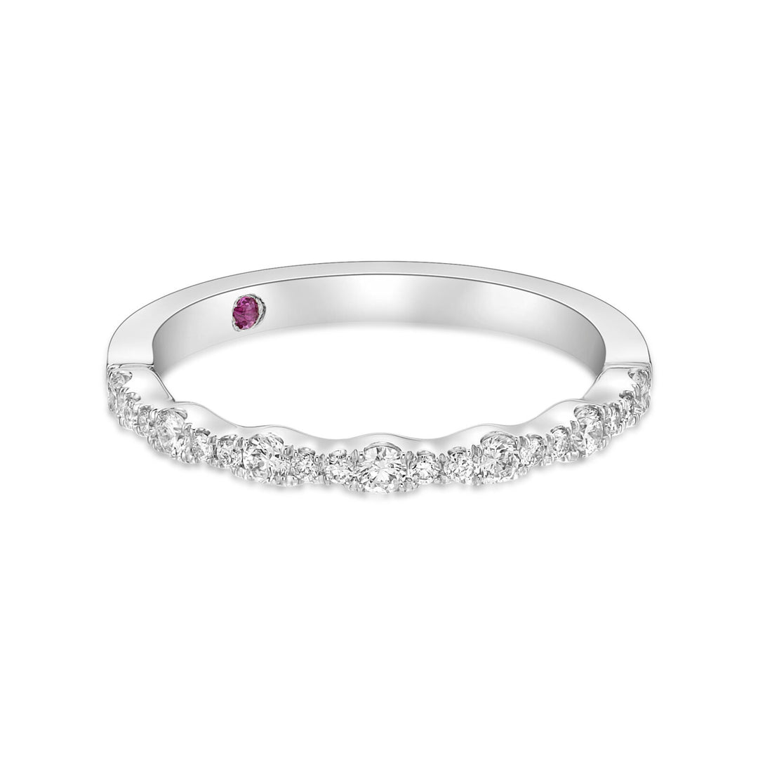 Womens Diamond Wedding Ring with Brilliant Cut Diamonds