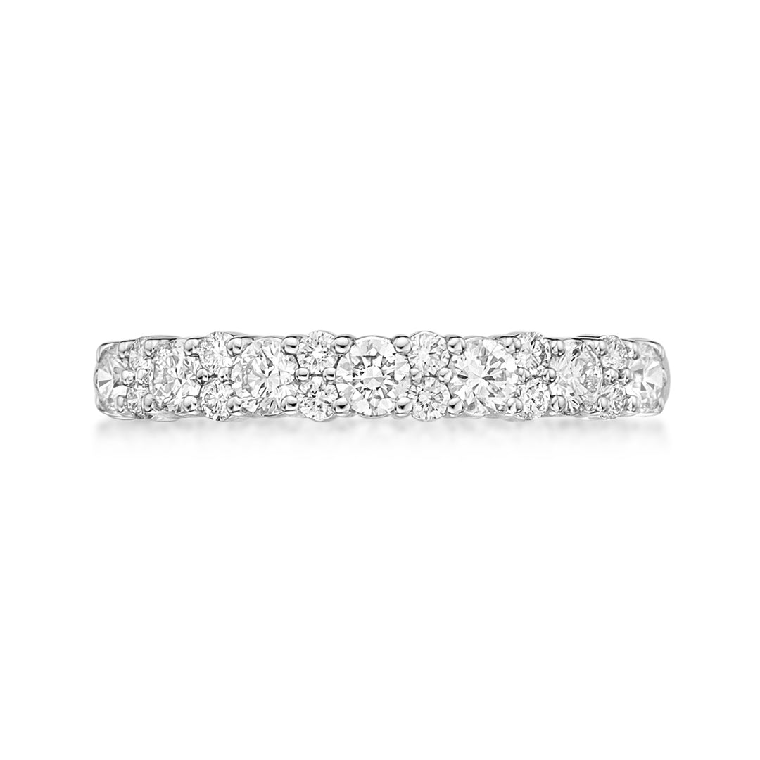 18ct Womens Diamond Wedding Ring - Brilliant Cut Diamonds