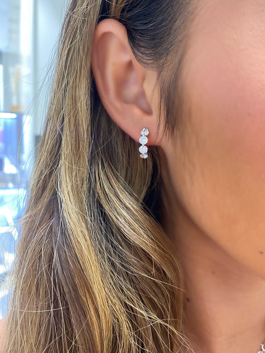 Diamond Hoop Earrings