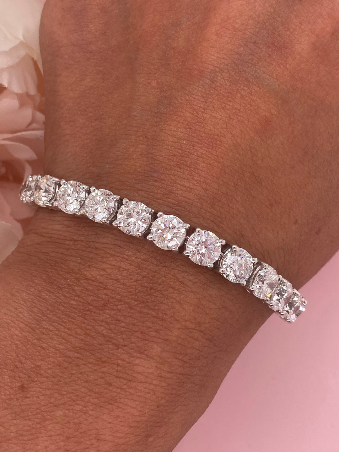 1.00ct EACH STONE Diamond Tennis Bracelet