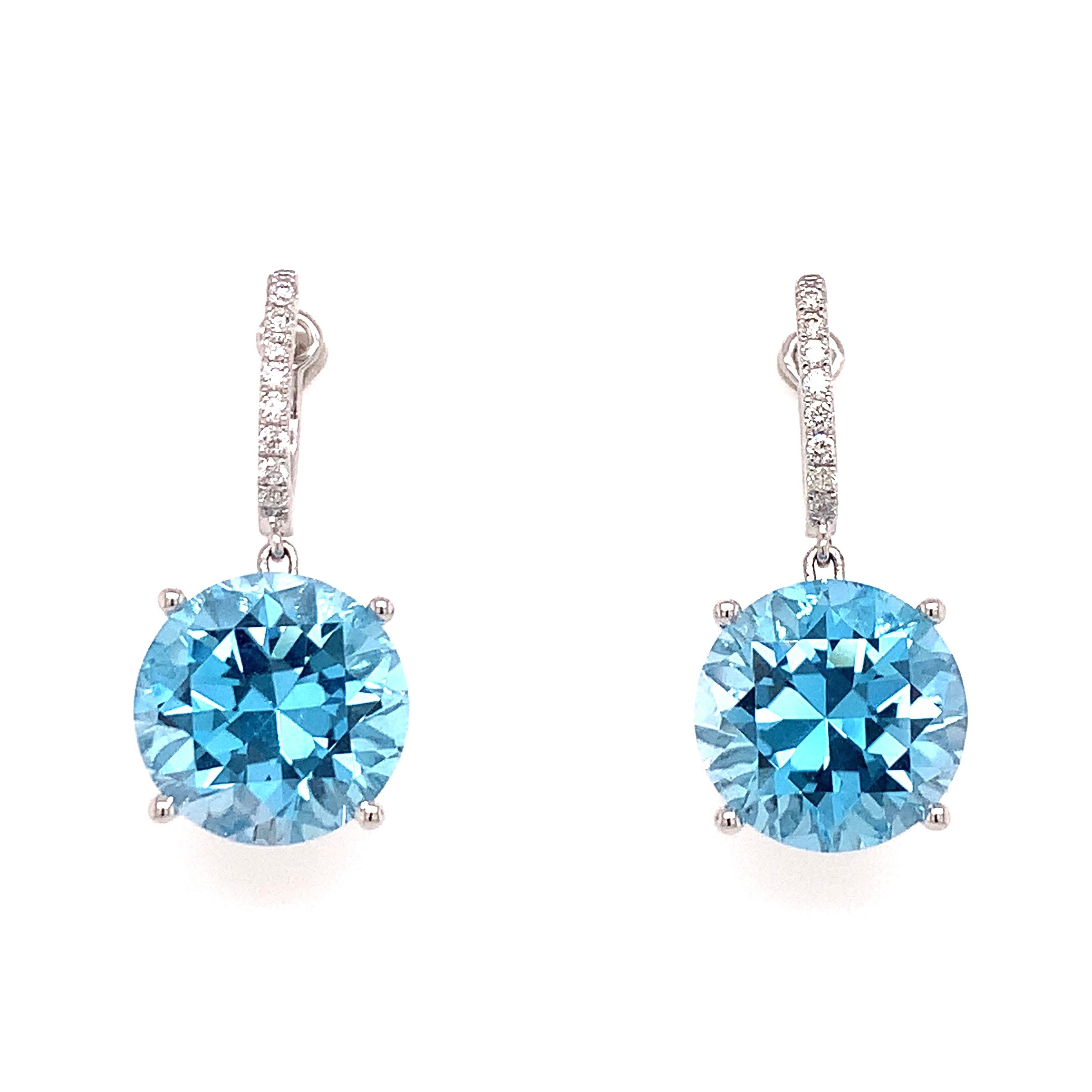 Blue Topaz Earrings – Stefan Diamonds - Main Image