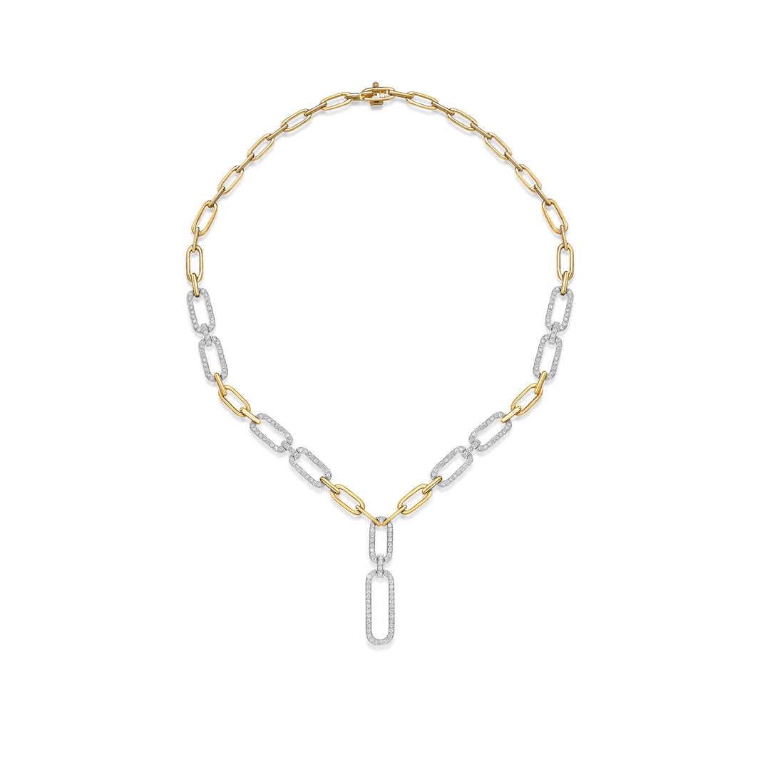 Chain Link Drop Necklace