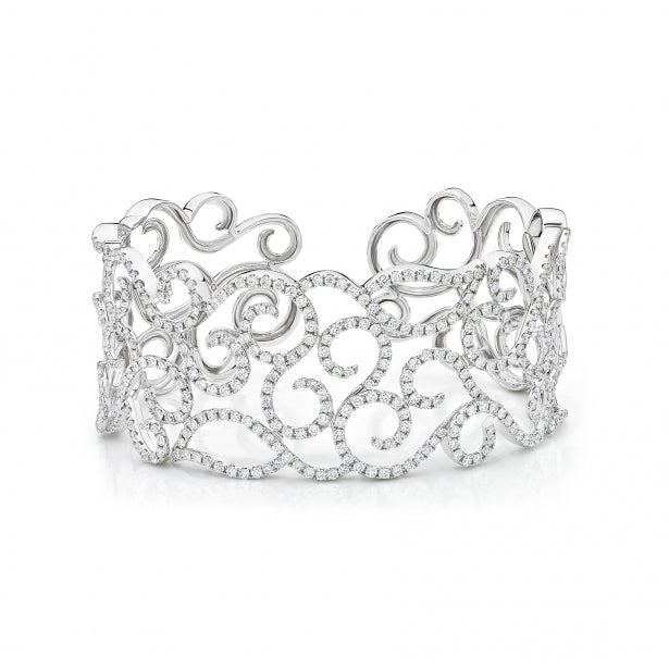 Filigree Diamond Cuff