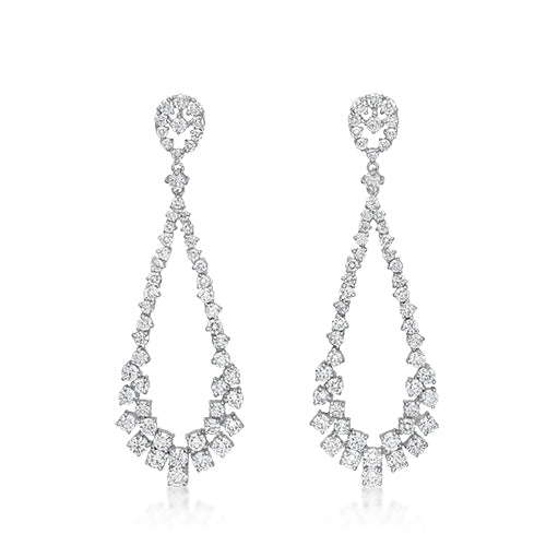 white gold diamond earrings