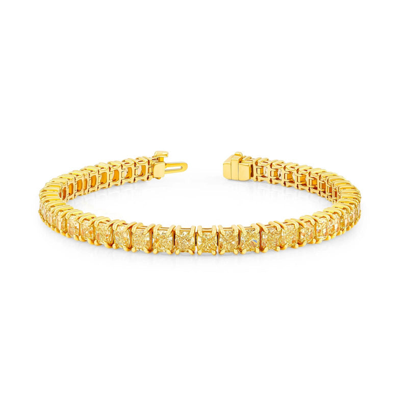 Fancy Yellow Diamond Cushion Shape Bracelet