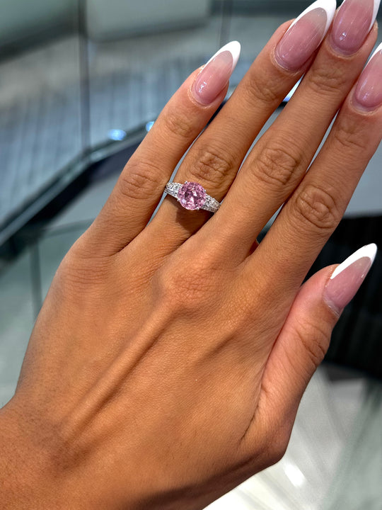 Pink Tourmaline Ring