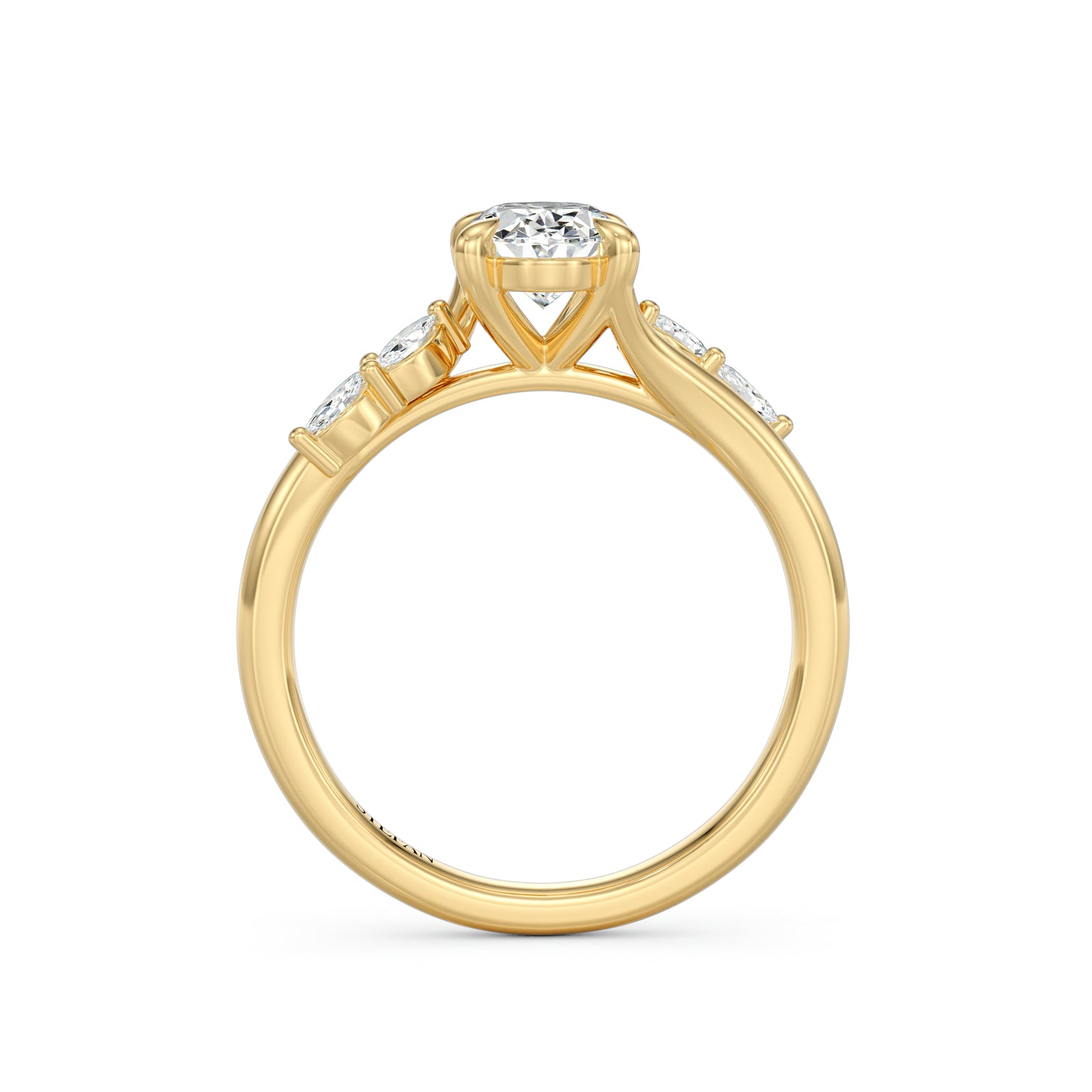 Aspen Oval Cut Engagement Ring
