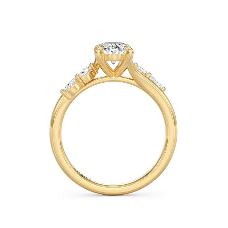 Aspen Oval Cut Engagement Ring