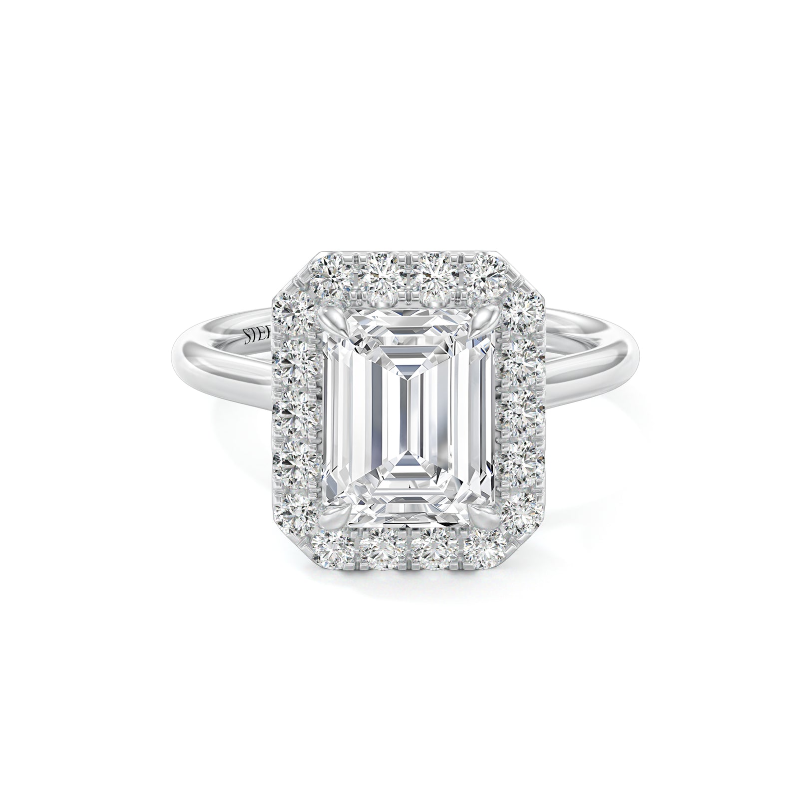 Zara Emerald Cut Engagement Ring