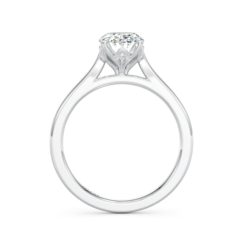Tulip Oval Brilliant Engagement Ring