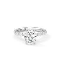 Ebony Oval Cut Engagement Ring
