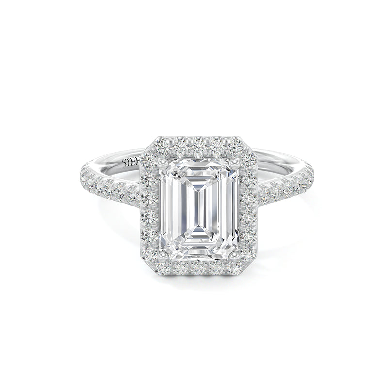 Ophelia Emerald Cut Engagement Ring