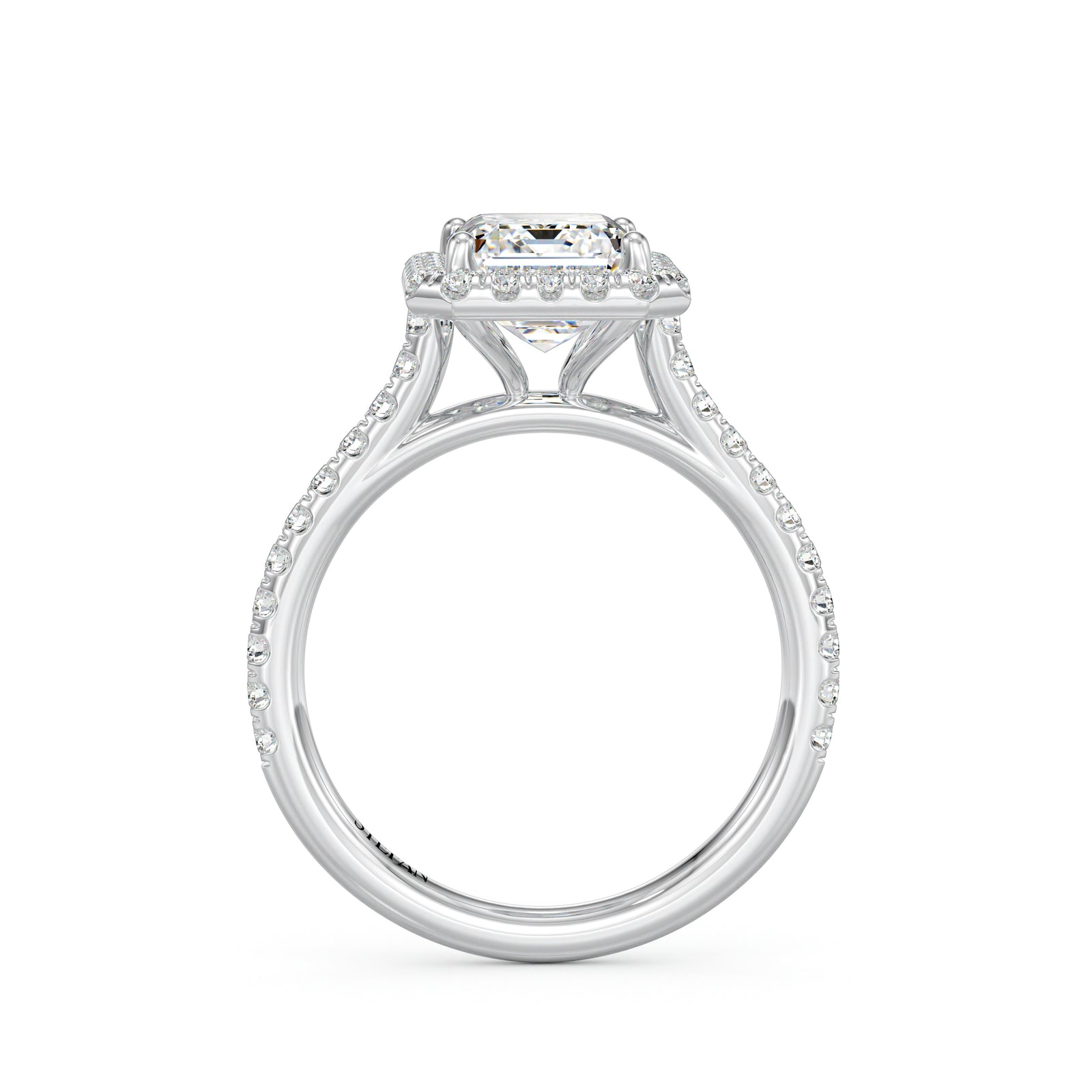 Ophelia Emerald Cut Engagement Ring