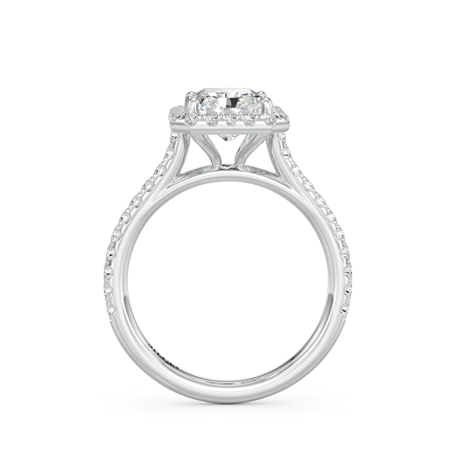 London Radiant Cut Engagement Ring