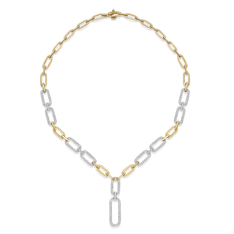 Chain Link Drop Necklace