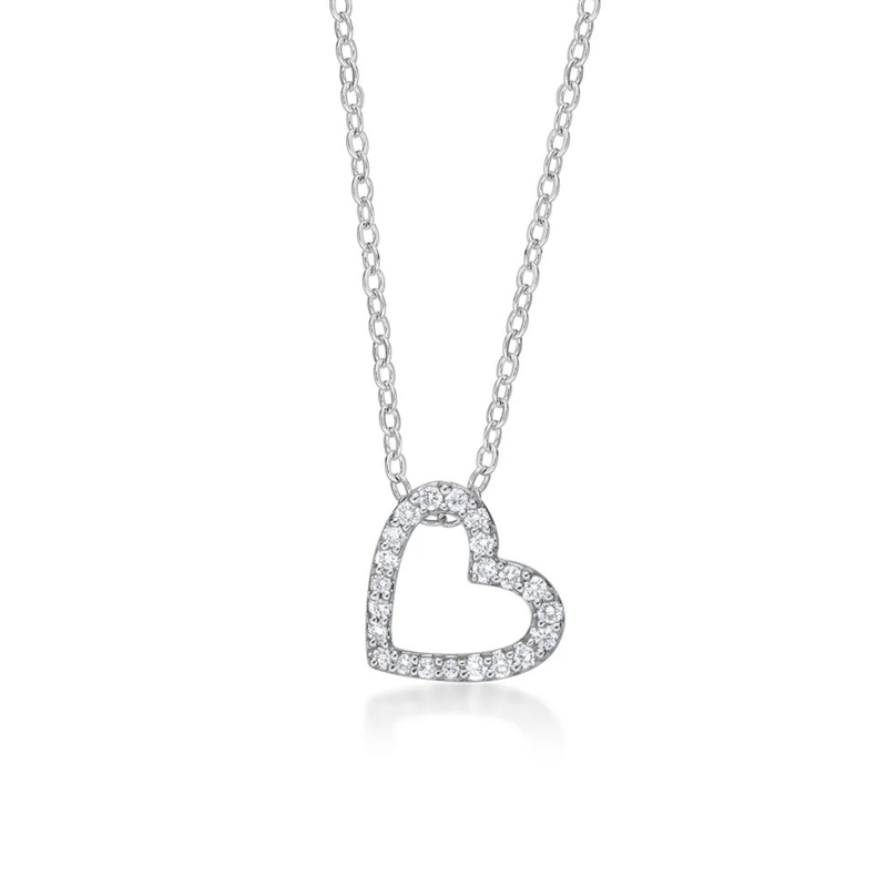 Angled Heart Pendant