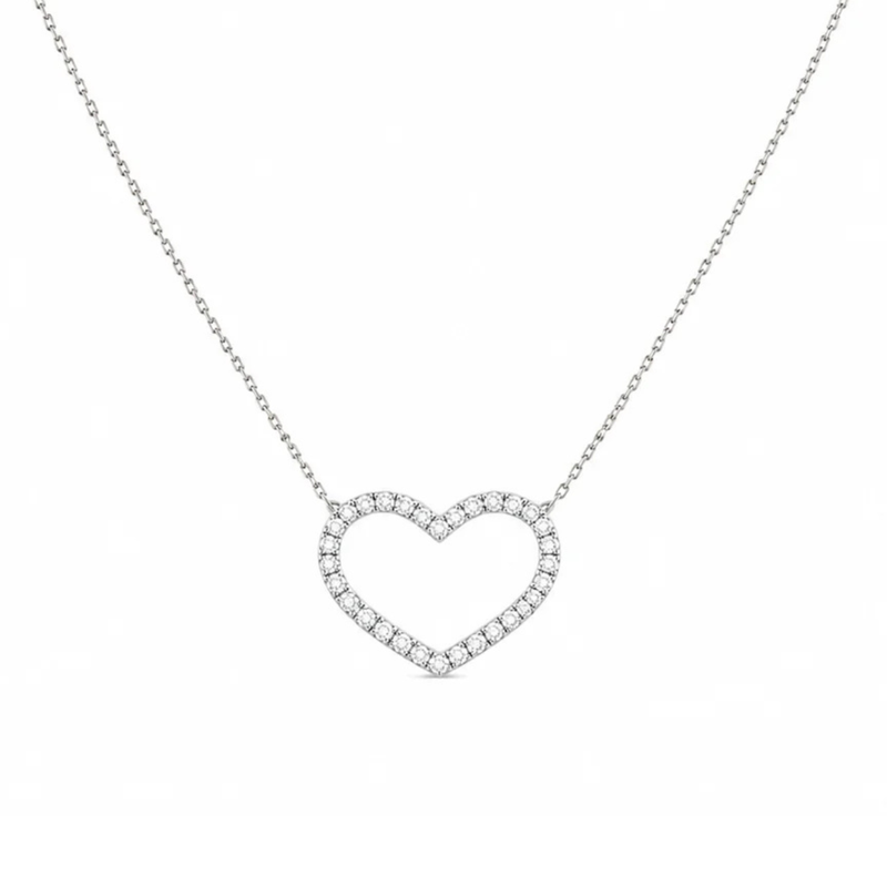 Heart Shaped Pendant and Chain
