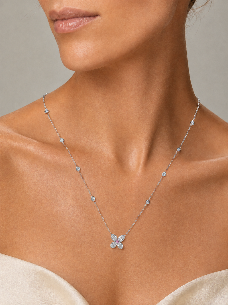 Butterfly Pink Argyle Diamond Pendant