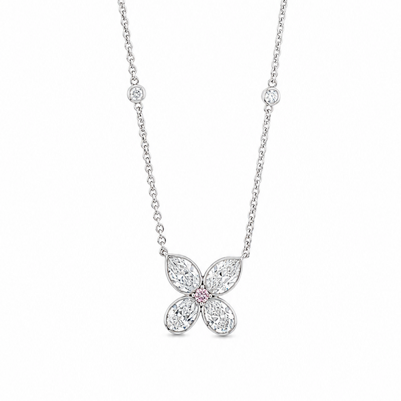 Butterfly Pink Argyle Diamond Pendant