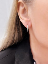 Diamond Hoop Earrings