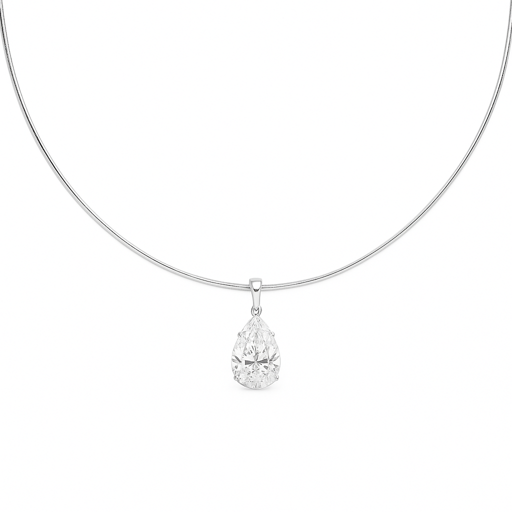 Rumi Pear Diamond Necklace