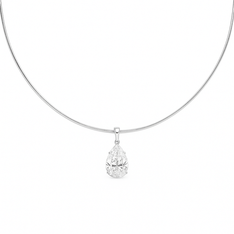 Rumi Pear Diamond Necklace