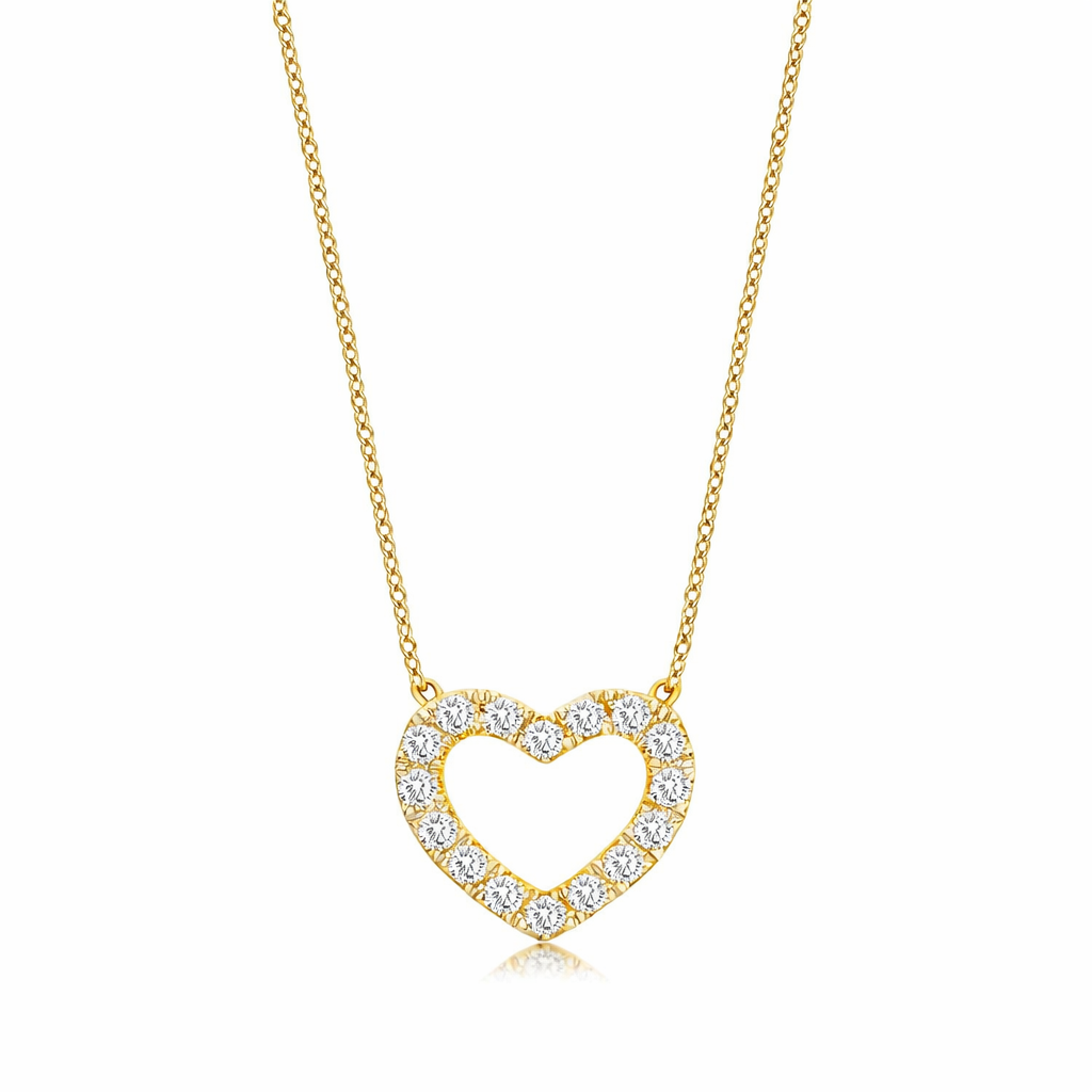 Heart Shape Diamond Pendant