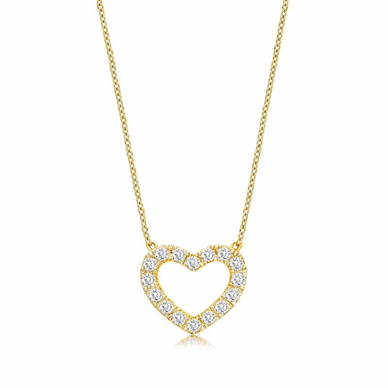 Heart Shape Diamond Pendant