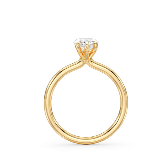 Adria Marquise-Shape Engagement Ring