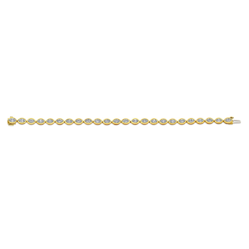 Marquise Bezel Diamond Bracelet